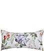 Color:Ivory - Image 1 - Clara Collection Floral Watercolor Printed Quilted Boudoir Pillow