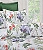 Color:Ivory - Image 2 - Clara Collection Floral Watercolor Printed Quilted Boudoir Pillow
