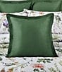 Color:Green - Image 2 - Clara Green Flanged Square Pillow