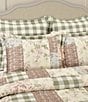 Piper & Wright Eloise Stunning Patchwork Floral Mini Comforter Set, Color:Dusty Rose - Image 2