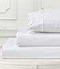 Color:White - Image 2 - Eyelet Embroidered Cotton Sheet Set