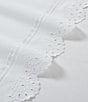 Color:White - Image 3 - Eyelet Embroidered Cotton Sheet Set