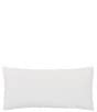 Color:White - Image 2 - Lillian Collection Engineered All -Over Jacquard Striped Boudoir Decorative Reversible Pillow