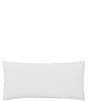 Piper & Wright Lillian Collection Engineered All -Over Jacquard Striped Boudoir Decorative Reversible Pillow, Color:White - Image 2