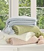 Piper & Wright Millie Basket Weave Knit Tassel Throw, Color:Blush - Image 6