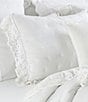 Color:White - Image 2 - Samantha Quilt Collection Quilted Voile Pillow Sham