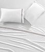 Piper & Wright Savanah Embroidered Multi-Colored Striped Sateen Cotton Sheet Set - Image 1