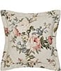 Piper & Wright Songbird 18#double; Floral Square Quilted Decorative Throw Pillow - Image 1