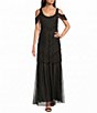 Pisarro Nights Off the Shoulder Beaded Gown - Image 1