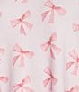 PJ Salvage Bow Print Long Sleeve Crew Neck Jersey Knit Sleep Top - Image 4