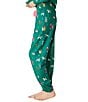 PJ Salvage Furry And Festive Print Butter Knit Jersey Drawstring Coordinating Sleep Joggers - Image 3