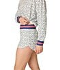 PJ Salvage Leopard Print Peachy Knit Coordinating Sleep Shorts - Image 3