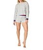 PJ Salvage Leopard Print Peachy Knit Coordinating Sleep Shorts - Image 4