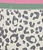 PJ Salvage Leopard Print Peachy Knit Coordinating Sleep Shorts, Color:Ivory - Image 4