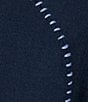 Color:Navy - Image 4 - Long Sleeve V-Neck Coordinating Sleep Top