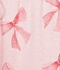PJ Salvage Peachy Knit Bow Print Drawstring Tie Coordinating Sleep Jogger - Image 4