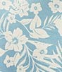 Color:Ocean Blue - Image 4 - Peachy Knit Ocean Breeze Floral Long Sleeve Round Neck Coordinating Sleep Top