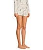Color:Ivory - Image 3 - Puppy Love Peachy Knit Elastic Waist Pull-On Coordinating Sleep Short