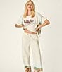 PJ Salvage Western Landscape Print Brushed Fleece Drawstring Tie Coordinating Lounge Pants - Image 6