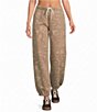 PJ Salvage Western Tonal Print Brushed Fleece Drawstring Tie Coordinating Lounge Pants - Image 1