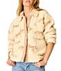PJ Salvage Western Ways Teddy Sherpa Point Collar Long Sleeve Button Front Jacket - Image 1