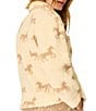 PJ Salvage Western Ways Teddy Sherpa Point Collar Long Sleeve Button Front Jacket - Image 2