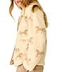 PJ Salvage Western Ways Teddy Sherpa Point Collar Long Sleeve Button Front Jacket - Image 3