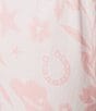 PJ Salvage Wild Flower Brushed Pointelle Drawstring Tie Coordinating Sleep Pant, Color:Ivory - Image 4