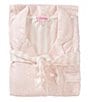 PJ Salvage x Susan G. Komen Short Sleeve Notch Collar Jersey Knit Leopard Print Pajama Set, Color:Blush - Image 4