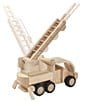Color:Natural - Image 5 - Wooden Toy Fire Truck