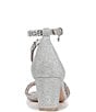 Color:Silver - Image 3 - Pnina Tornai for Naturalizer Ahava Glitter Fabric Crystal Embellished Dress Sandals