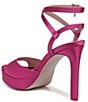 Color:Pnina Pink - Image 4 - Pnina Tornai for Naturalizer Ai Satin Ankle Strap Platform Dress Sandals