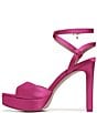 Color:Pnina Pink - Image 5 - Pnina Tornai for Naturalizer Ai Satin Ankle Strap Platform Dress Sandals