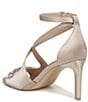 Color:Champagne - Image 4 - Pnina Tornai for Naturalizer Amor Embellished Satin Ankle Strap Dress Sandals