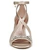 Color:Champagne - Image 6 - Pnina Tornai for Naturalizer Amor Embellished Satin Ankle Strap Dress Sandals