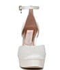 Color:Silk White - Image 6 - Pnina Tornai for Naturalizer Rak Crystal Embellished Satin Ankle Strap Platform Dress Pumps