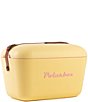 Color:Yellow/Baby Rose - Image 1 - Classic Portable Cooler wih Natural Leather Strap, 21-Quarts