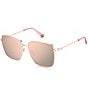 Color:Gold Copper - Image 1 - PLD6164GS 59mm Square Sunglasses
