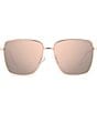 Color:Gold Copper - Image 2 - PLD6164GS 59mm Square Sunglasses