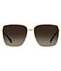 Color:Gold Havana - Image 2 - Women's PLD6164GS 59mm Square Sunglasses
