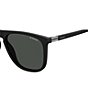 Color:Matte Black - Image 2 - Polarized Matte Black Square Acetate Sunglasses