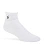 Color:White - Image 1 - Big & Tall Cushioned Quarter-Top Casual Socks 3-Pack