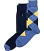 Polo Ralph Lauren Argyle Crew Socks 2-Pack - Image 1