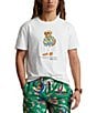 Color:White - Image 1 - Beach Club Bear Short Sleeve T-Shirt