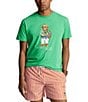 Color:Vineyard Green - Image 1 - Beach Club Bear Short Sleeve T-Shirt