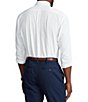 Color:White - Image 2 - Big & Tall Twill Performance Stretch Long-Sleeve Woven Shirt