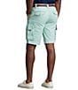 Color:Celadon - Image 2 - Big & Tall 9.25#double; Inseam and Relaxed-Fit Slub Twill Cargo Shorts