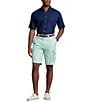 Color:Celadon - Image 3 - Big & Tall 9.25#double; Inseam and Relaxed-Fit Slub Twill Cargo Shorts
