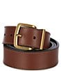 Color:Brown/Black - Image 1 - Big & Tall Casual Reversible Leather Belt