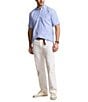 Color:Light Blue/White - Image 3 - Big & Tall Check Oxford Short Sleeve Woven Shirt